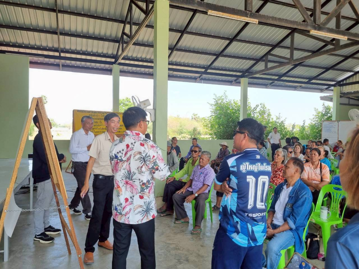 ประชุมประชาคมหมู่บ้าน จัดทำแผนพัฒนาท้องถิ่น  ประจำปีงบประมาณ  พ.ศ. 2569
